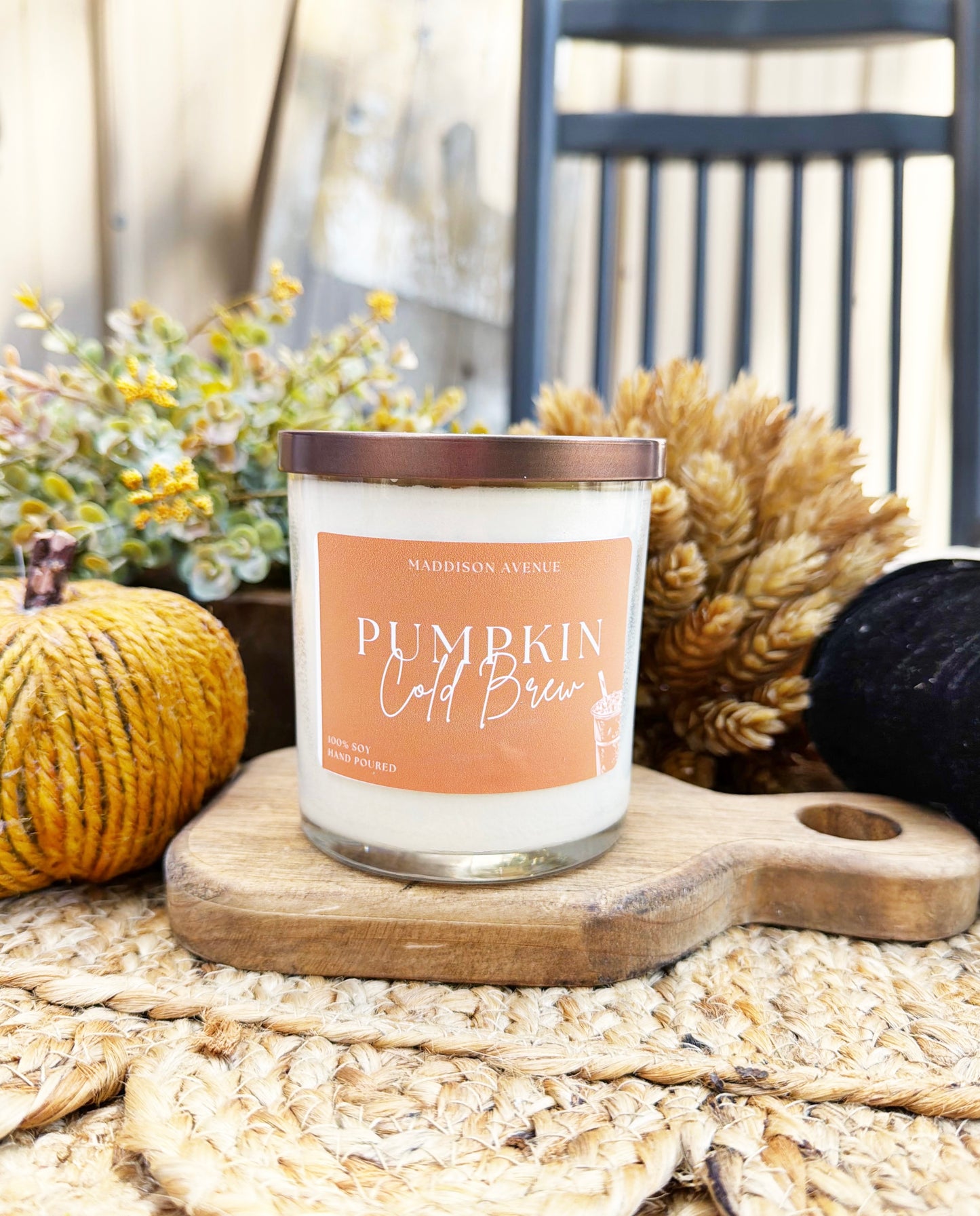 Pumpkin Cold Brew Candle | Pumpkin Coffee Fall Soy Candle