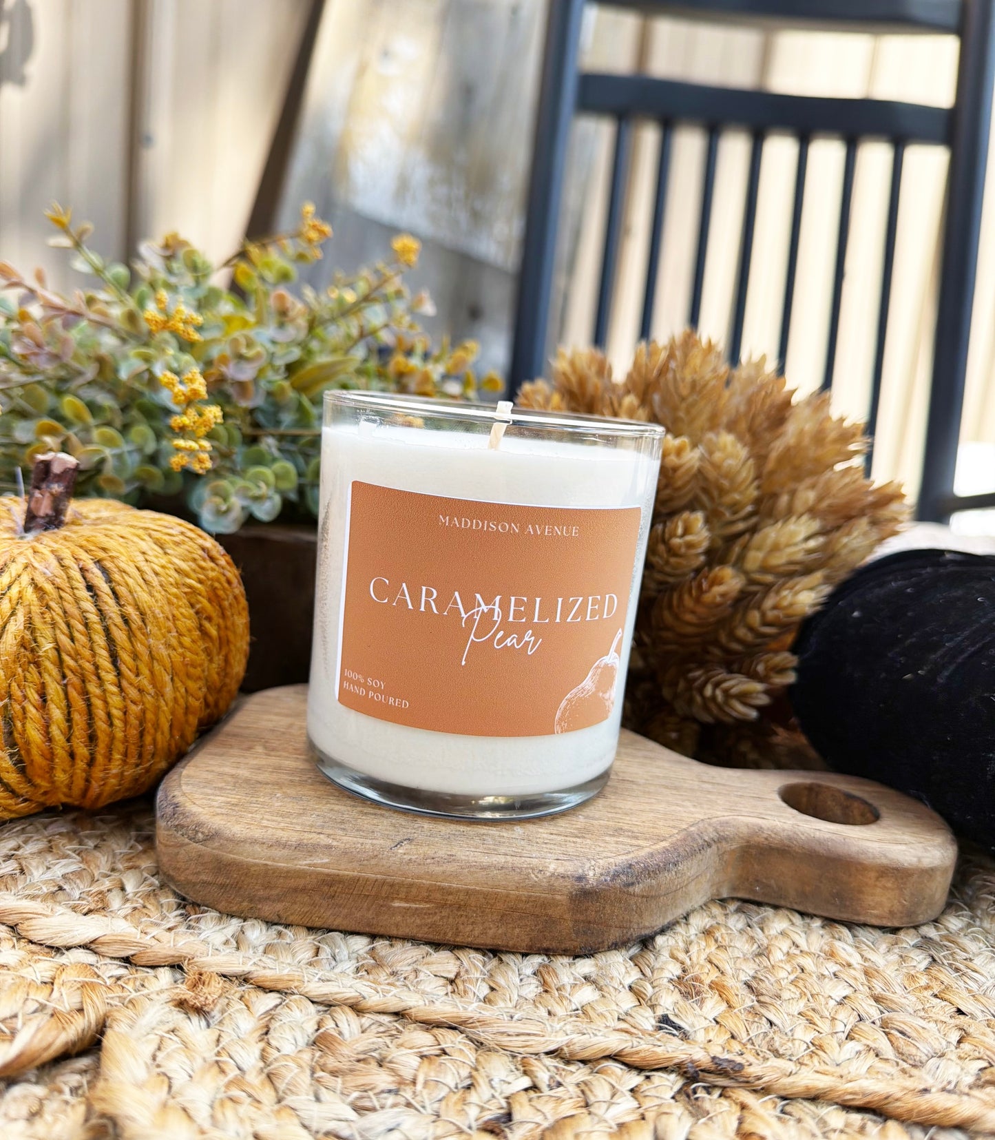 Caramelized Pear Candle | Pear, Caramel & Vanilla Fall Candle