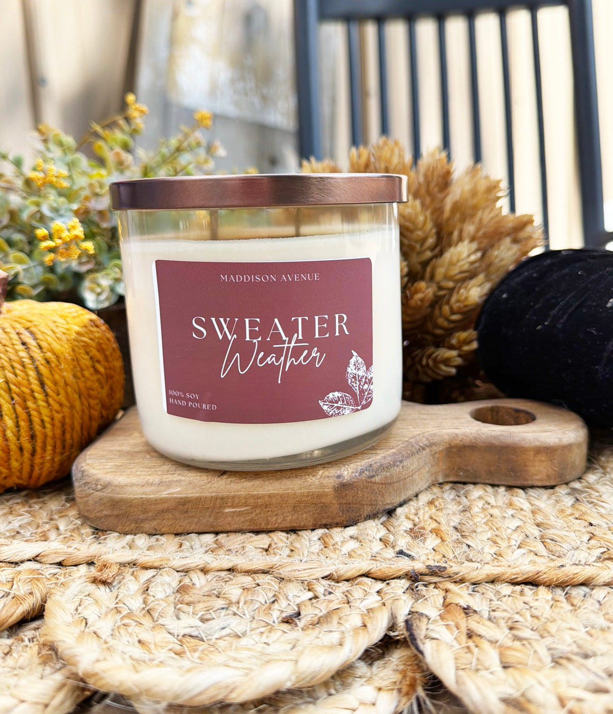 Sweater Weather Candle | Cozy Eucalyptus & Sage Fall Candle