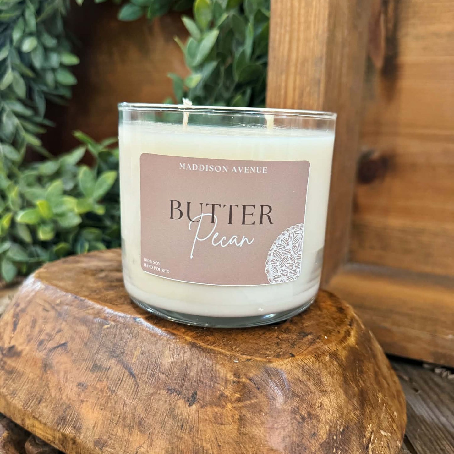 Butter Pecan Soy Candle | Hand-Poured Sweet & Nutty Candle