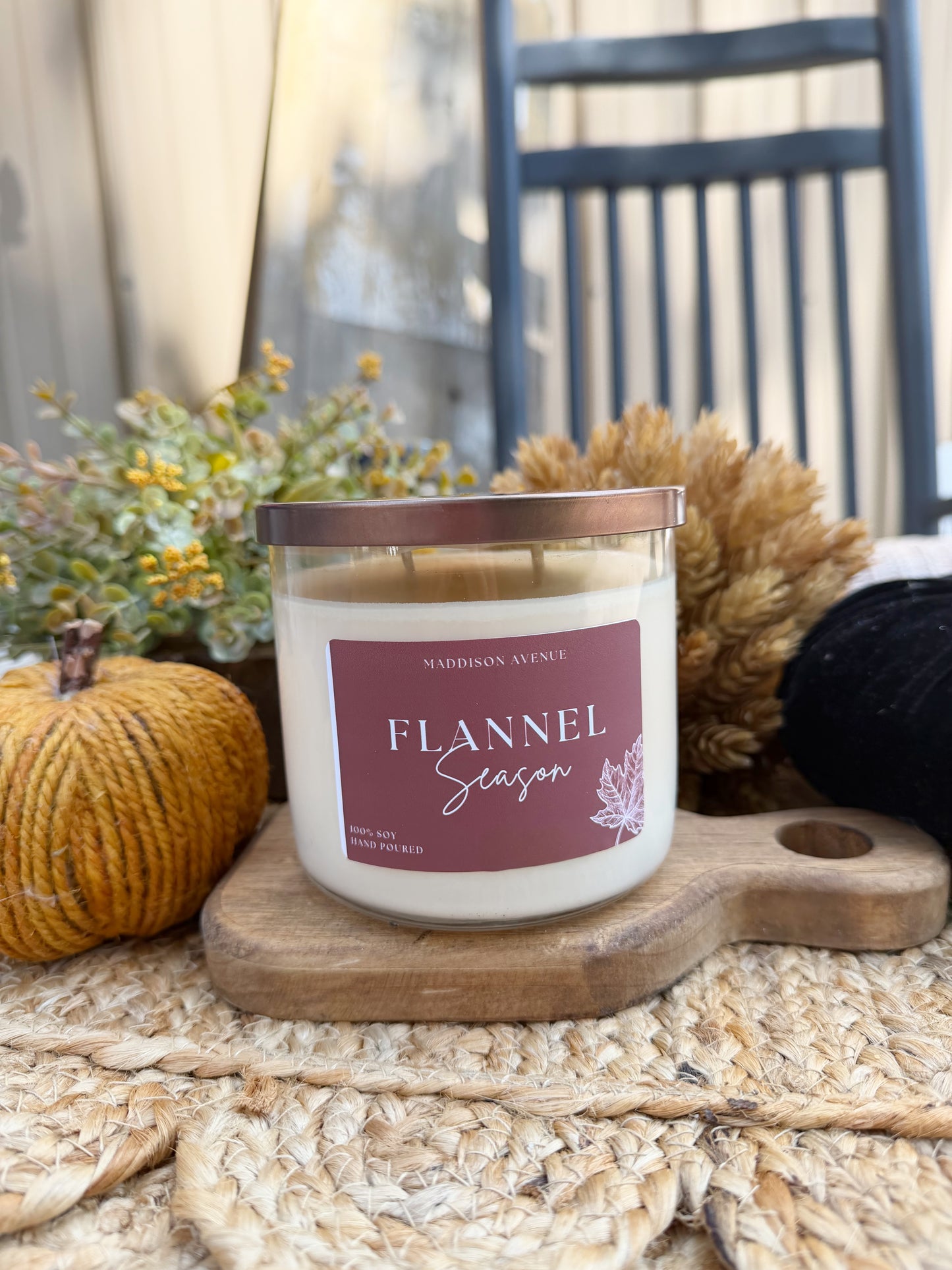 Flannel Season Candle | Cashmere, Lavender & Sandalwood Soy Candle