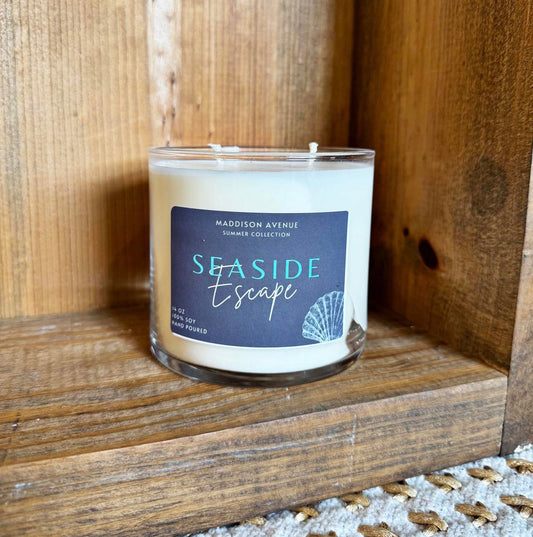Seaside Soy Candle | Hand-Poured Fresh Coastal Candle