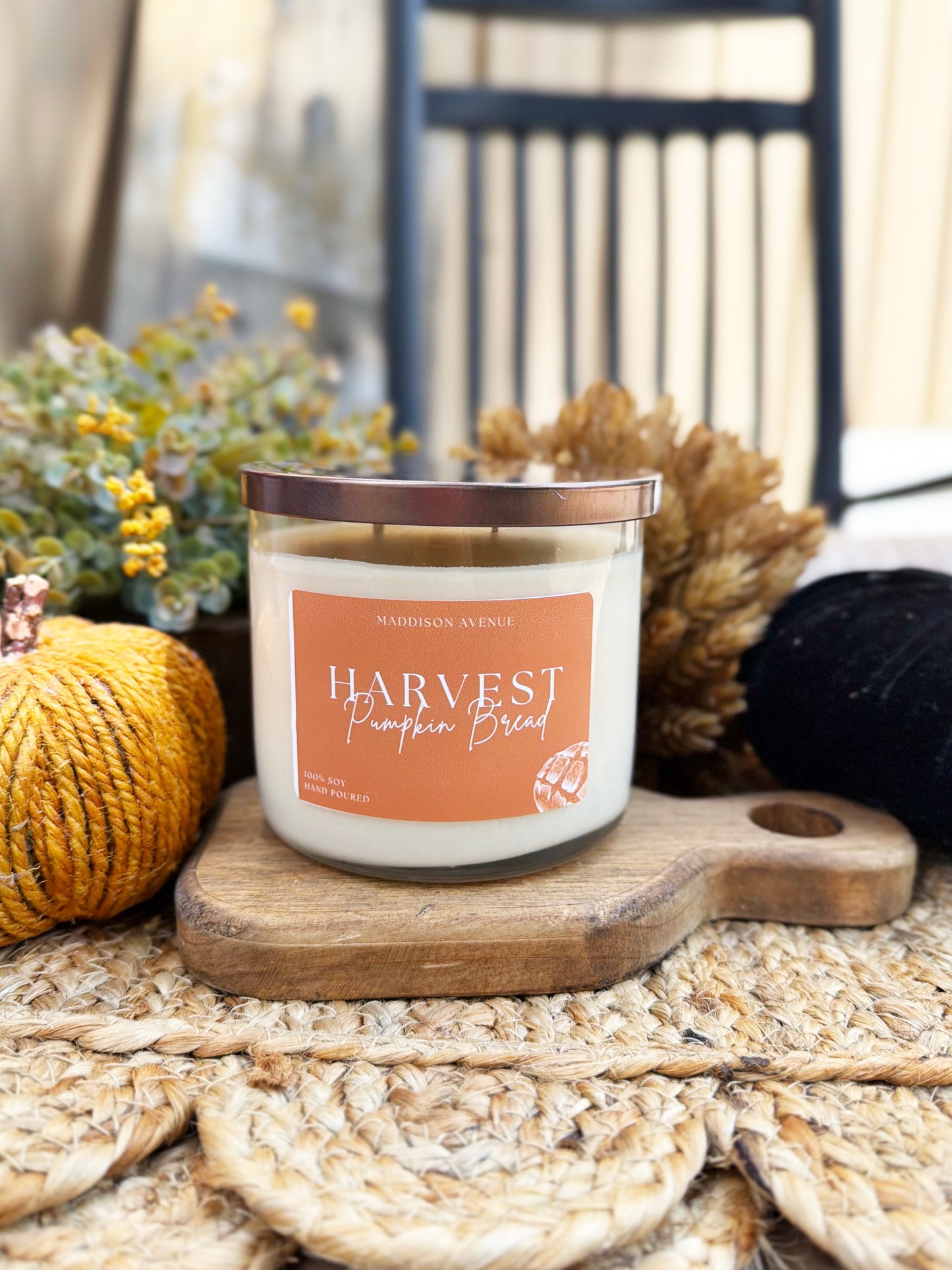 Harvest Pumpkin Bread Candle | Pumpkin Spice Fall Soy Candle