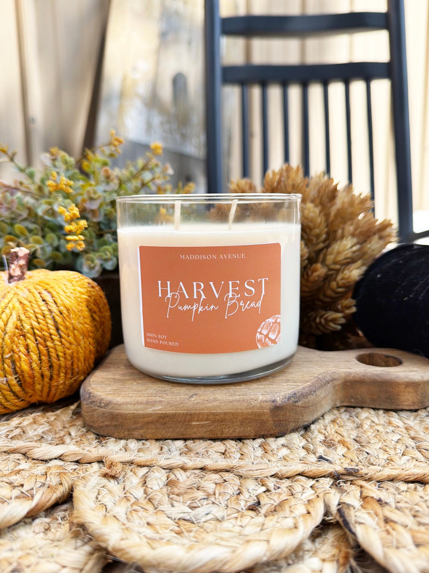 Harvest Pumpkin Bread Candle | Pumpkin Spice Fall Soy Candle