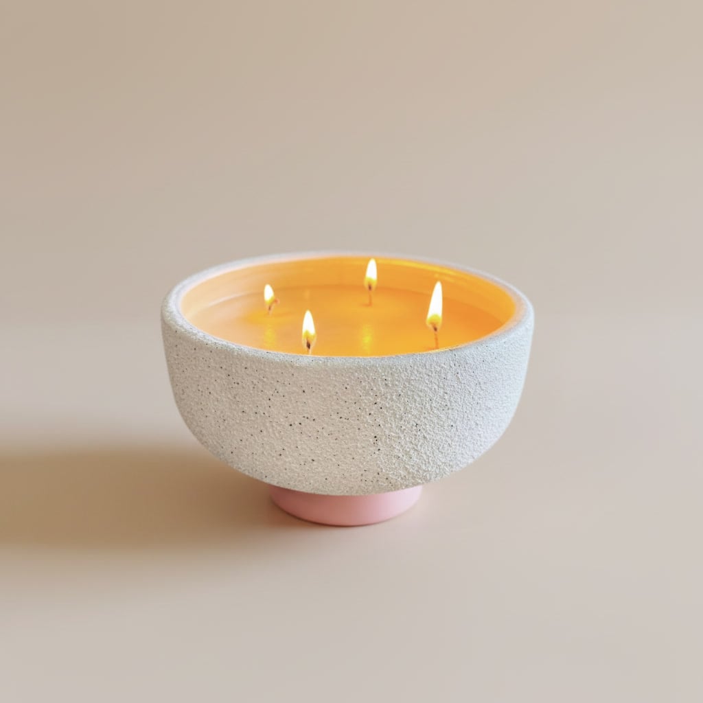 Vera Pedestal Bowl Candle | Concrete Vessel Soy Candle