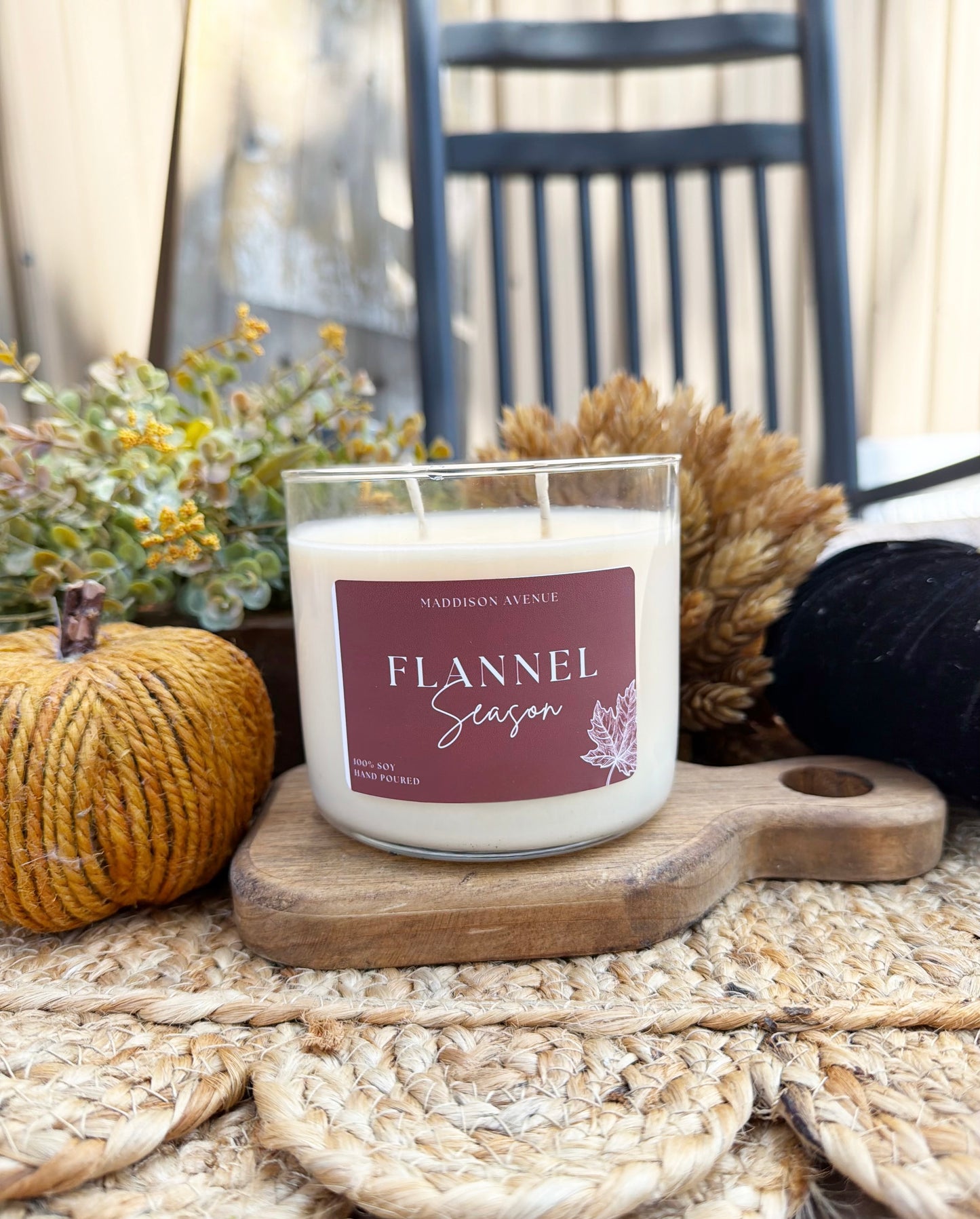 Flannel Season Candle | Cashmere, Lavender & Sandalwood Soy Candle