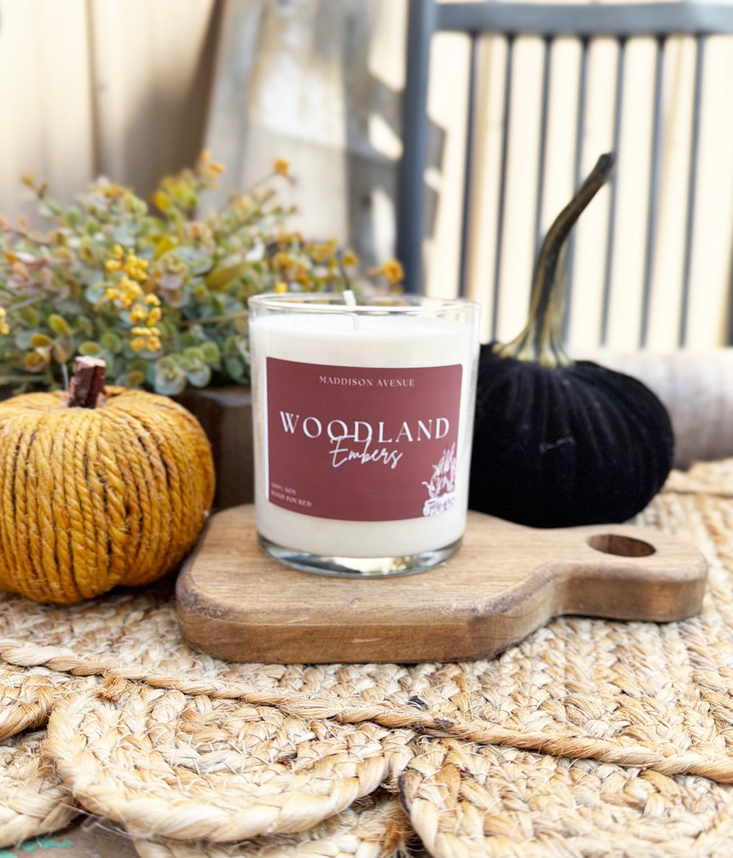 Woodland Embers Candle | Smoky Campfire & Woodsy Fall Candle