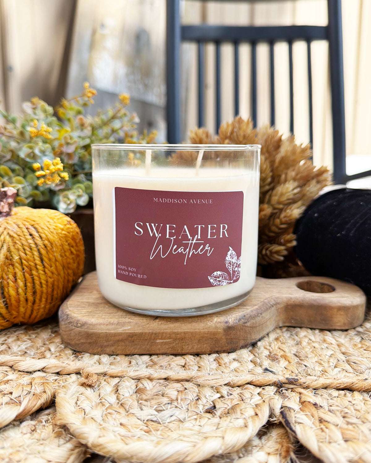 Sweater Weather Candle | Cozy Eucalyptus & Sage Fall Candle
