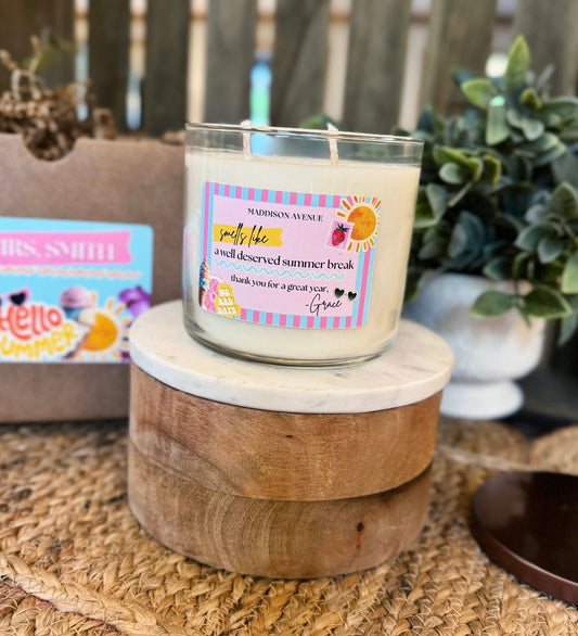 Teacher Appreciation Candle