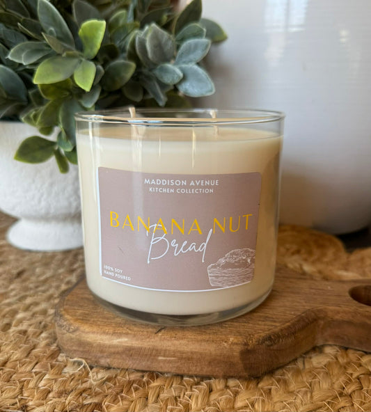 Banana Nut Bread Soy Candle | Hand-Poured Warm Bakery Candle