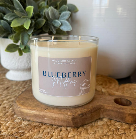 Blueberry Muffins Soy Candle | Hand-Poured Bakery Scented Candle