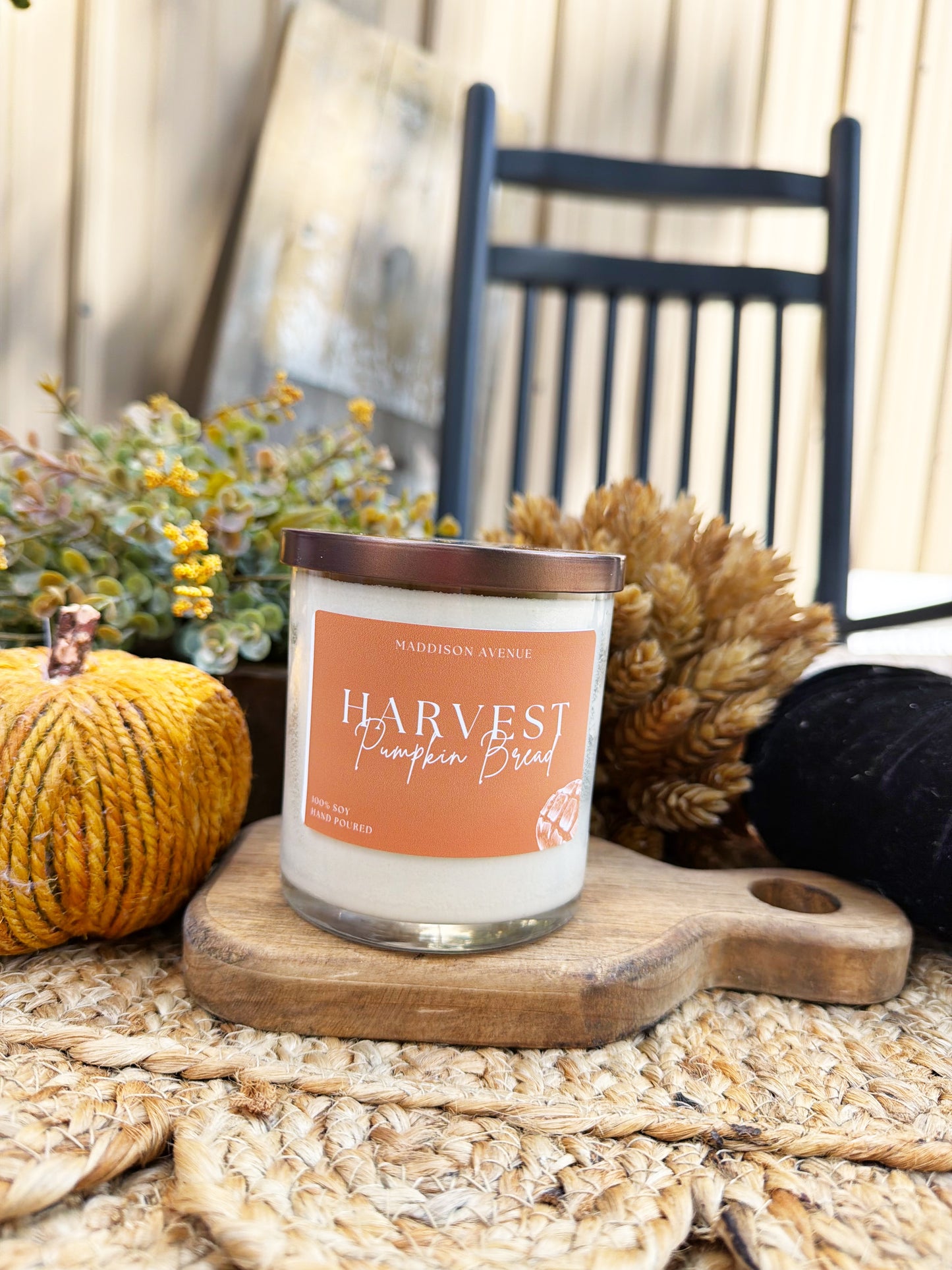 Harvest Pumpkin Bread Candle | Pumpkin Spice Fall Soy Candle