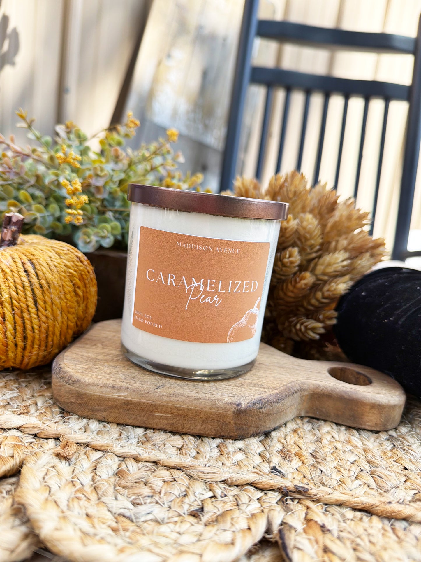 Caramelized Pear Candle | Pear, Caramel & Vanilla Fall Candle