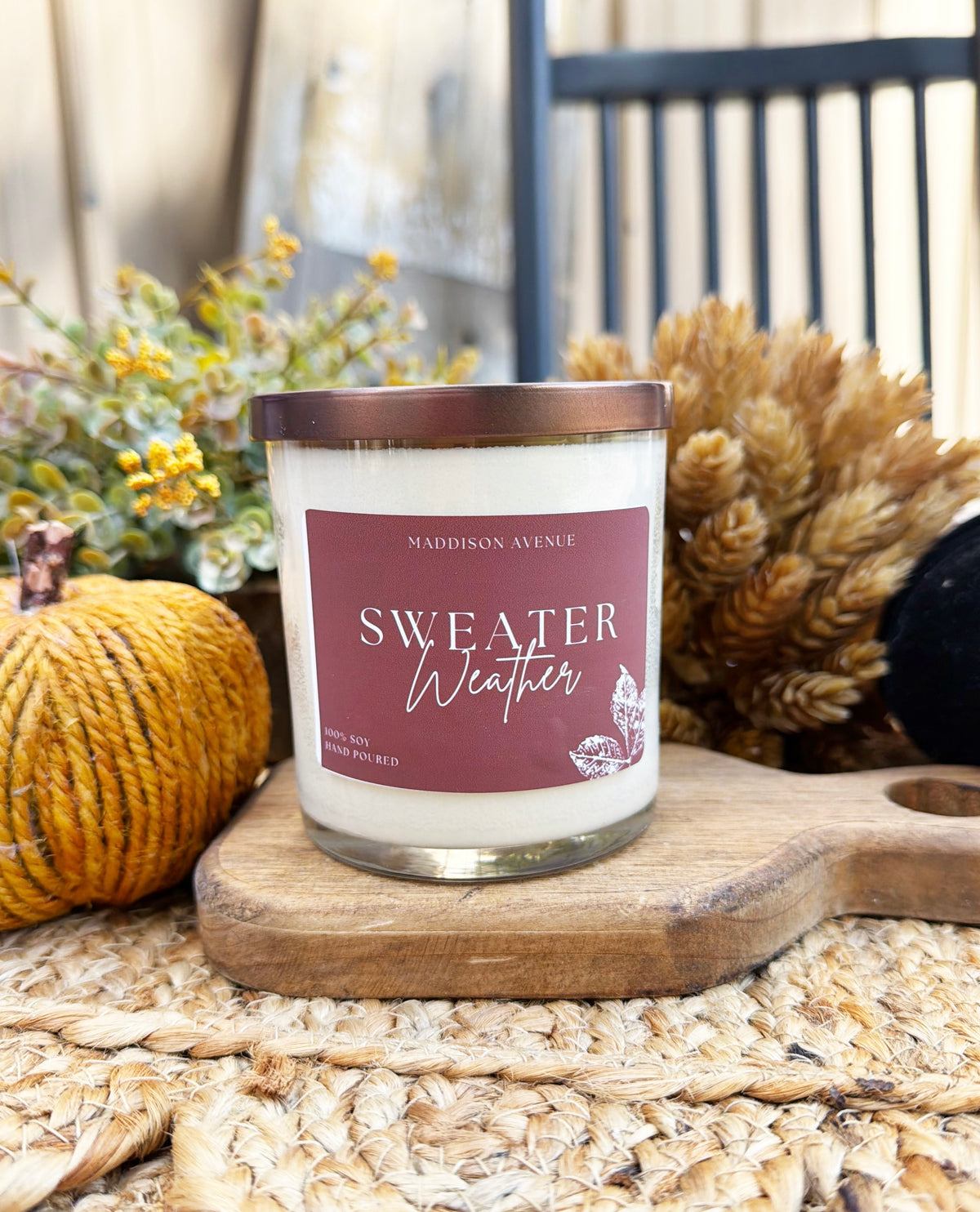 Sweater Weather Candle | Cozy Eucalyptus & Sage Fall Candle