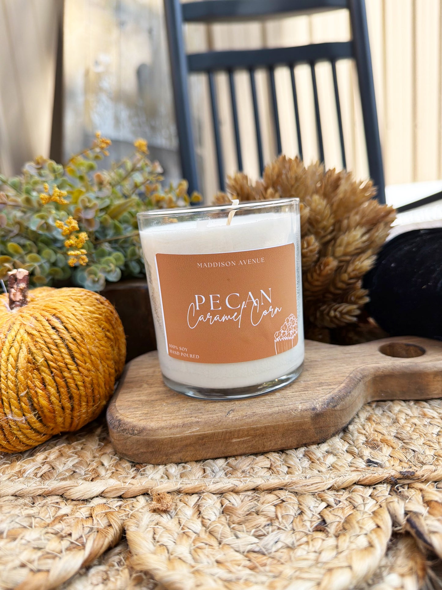 Pecan Caramel Corn Candle | Sweet & Salty Fall Soy Candle