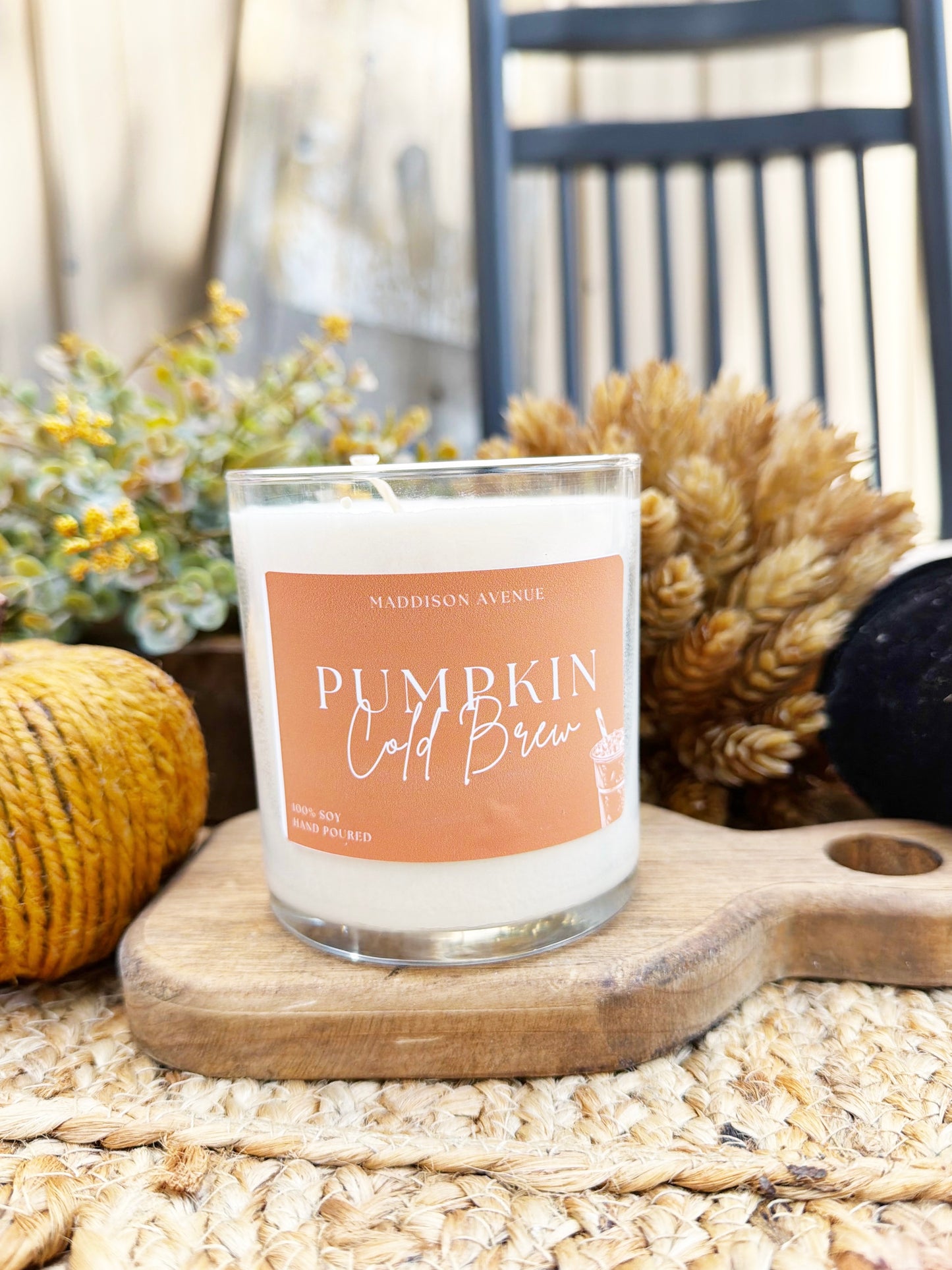 Pumpkin Cold Brew Candle | Pumpkin Coffee Fall Soy Candle