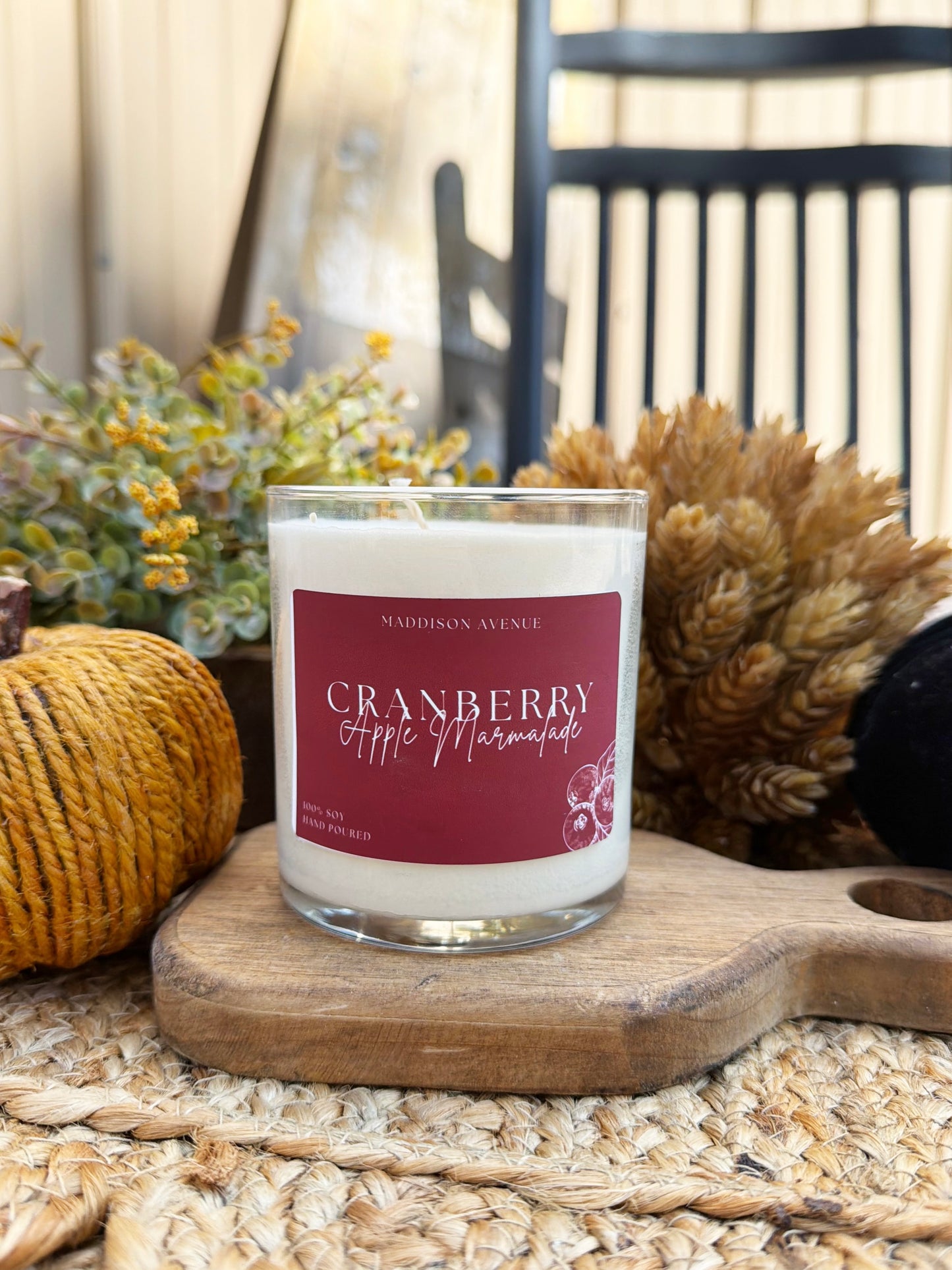Cranberry Apple Marmalade Candle | Spiced Fall Fruit Candle