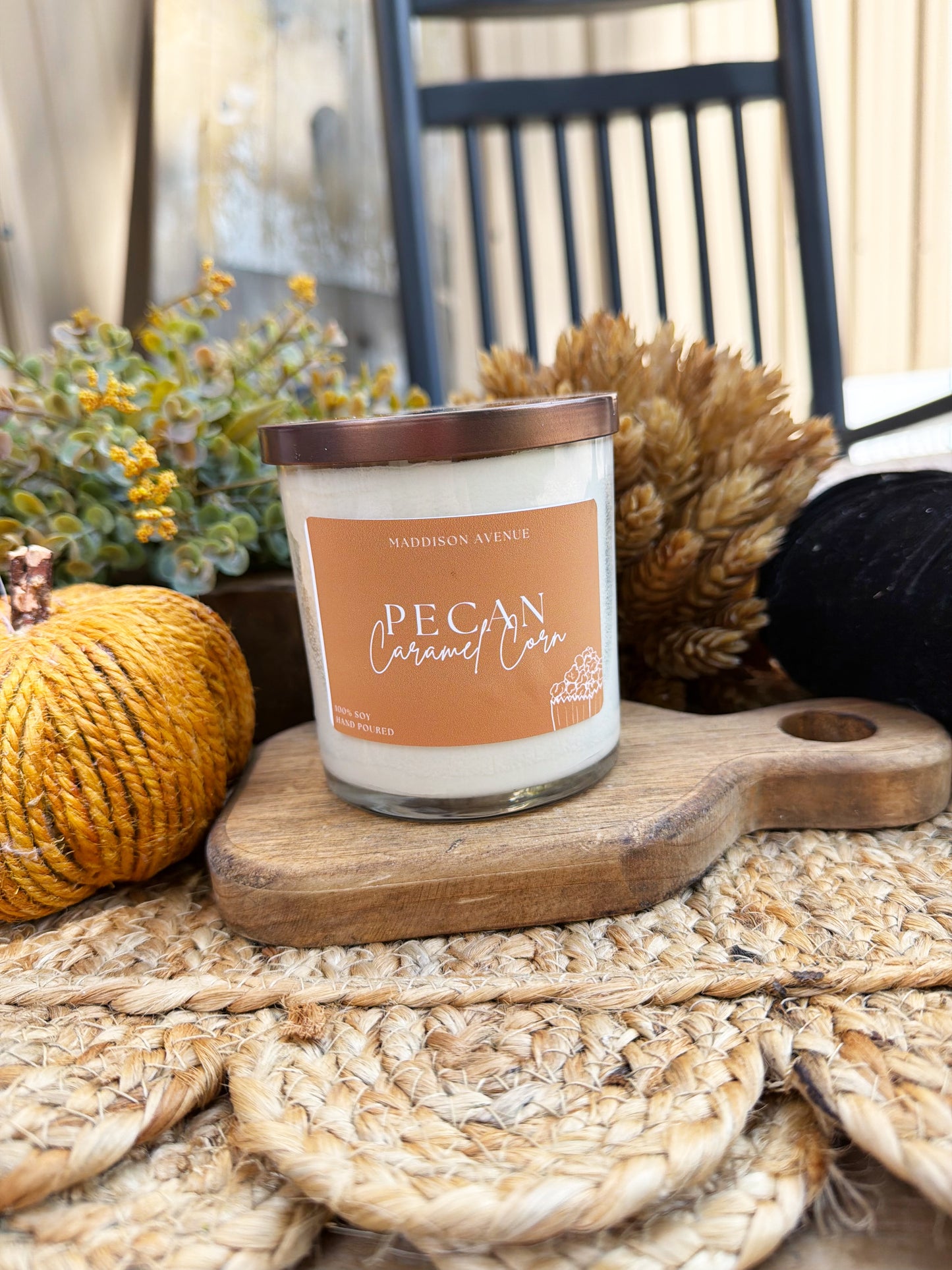 Pecan Caramel Corn Candle | Sweet & Salty Fall Soy Candle
