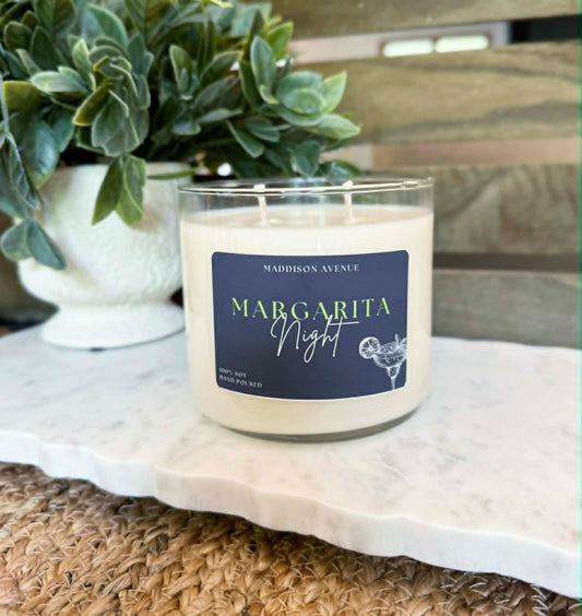 Margarita Night Soy Candle | Hand-Poured Citrus Cocktail Candle