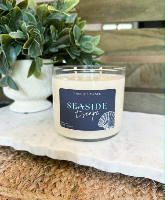 Seaside Soy Candle | Hand-Poured Fresh Coastal Candle