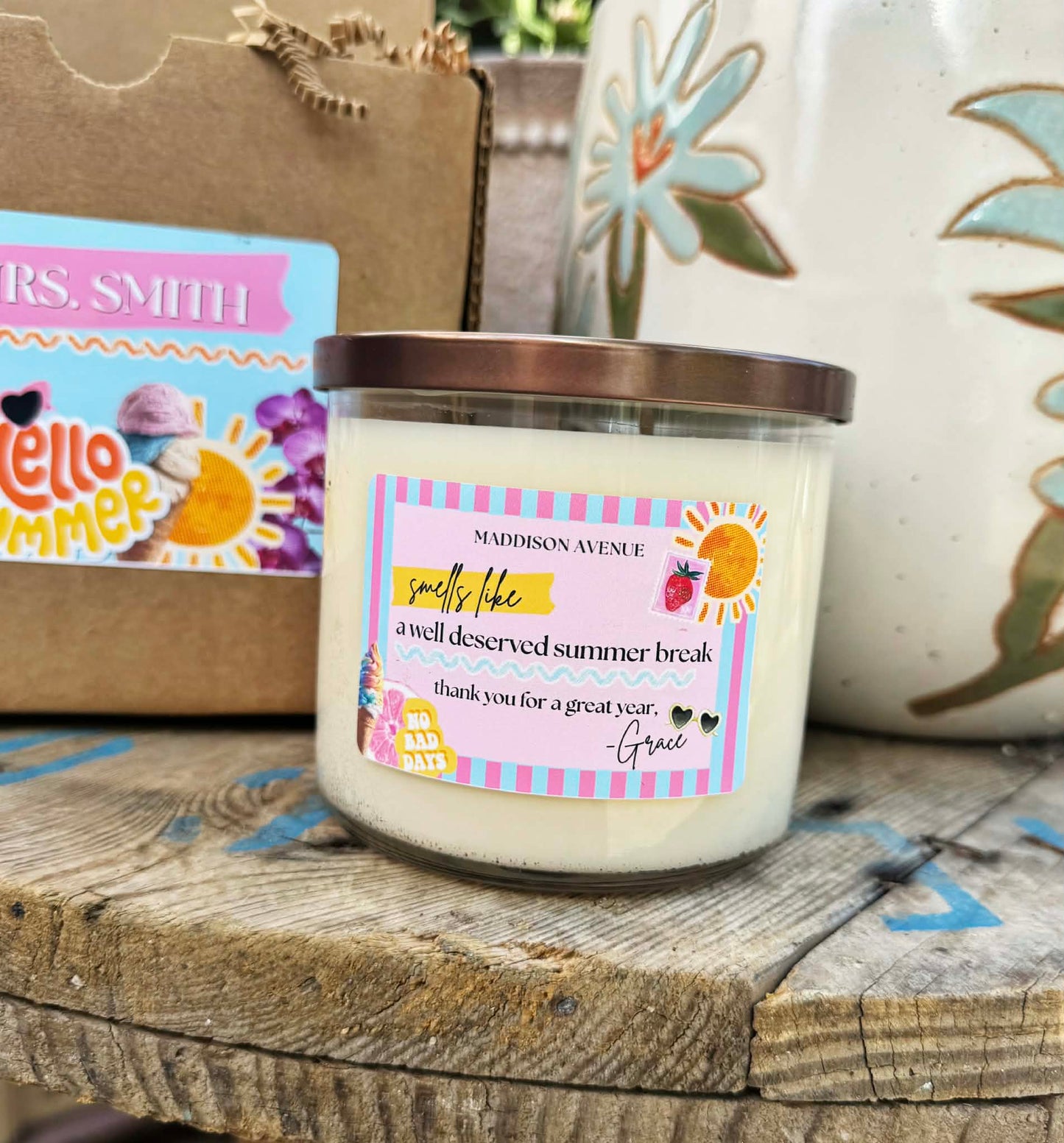 Teacher Appreciation Candle