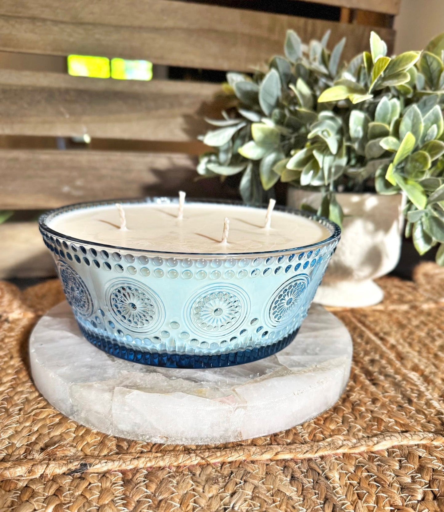 Jackie | 60 oz Americana Bowl Candle | 4-Wick Hand-Poured Soy Candle