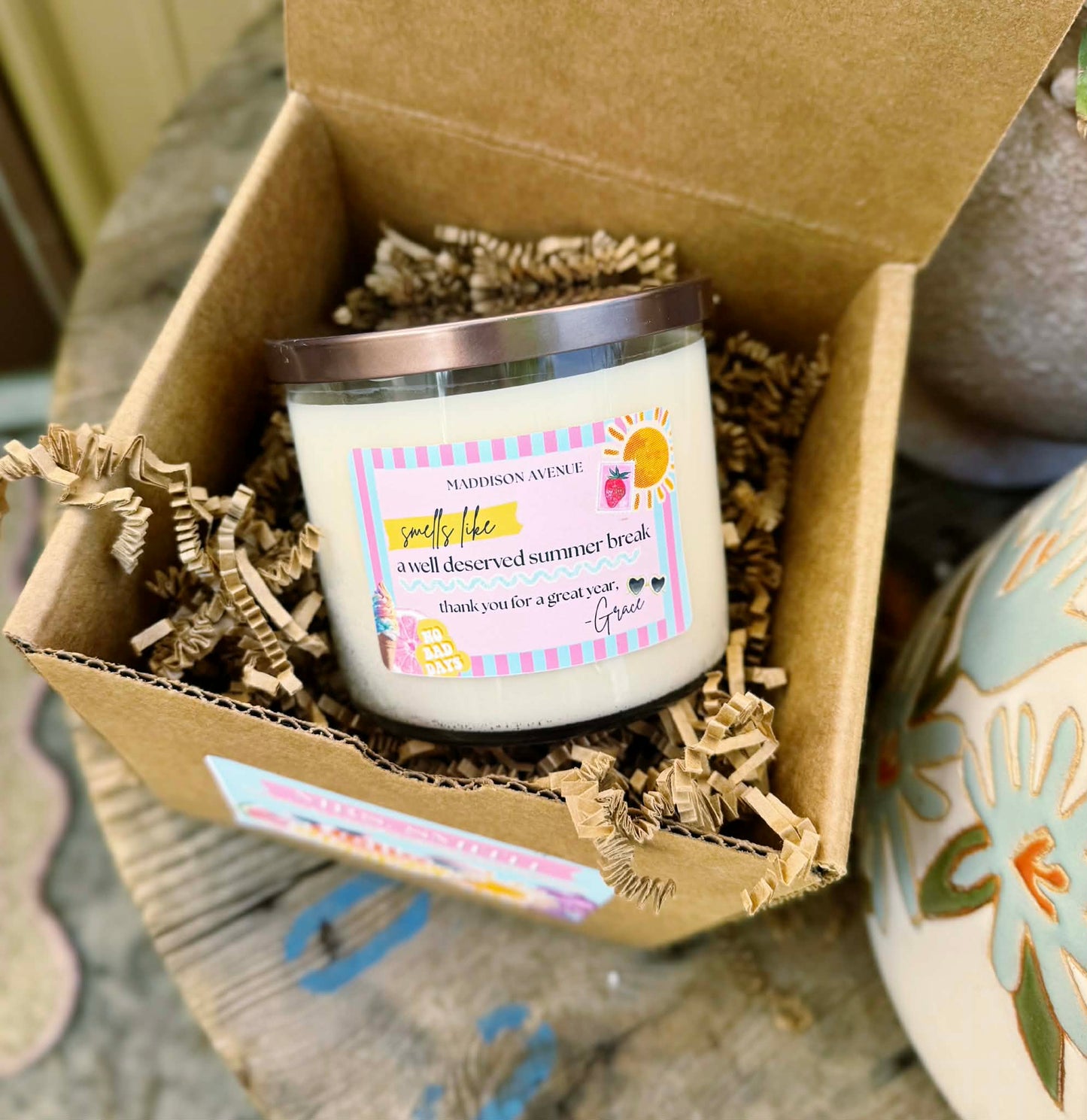 Teacher Appreciation Candle