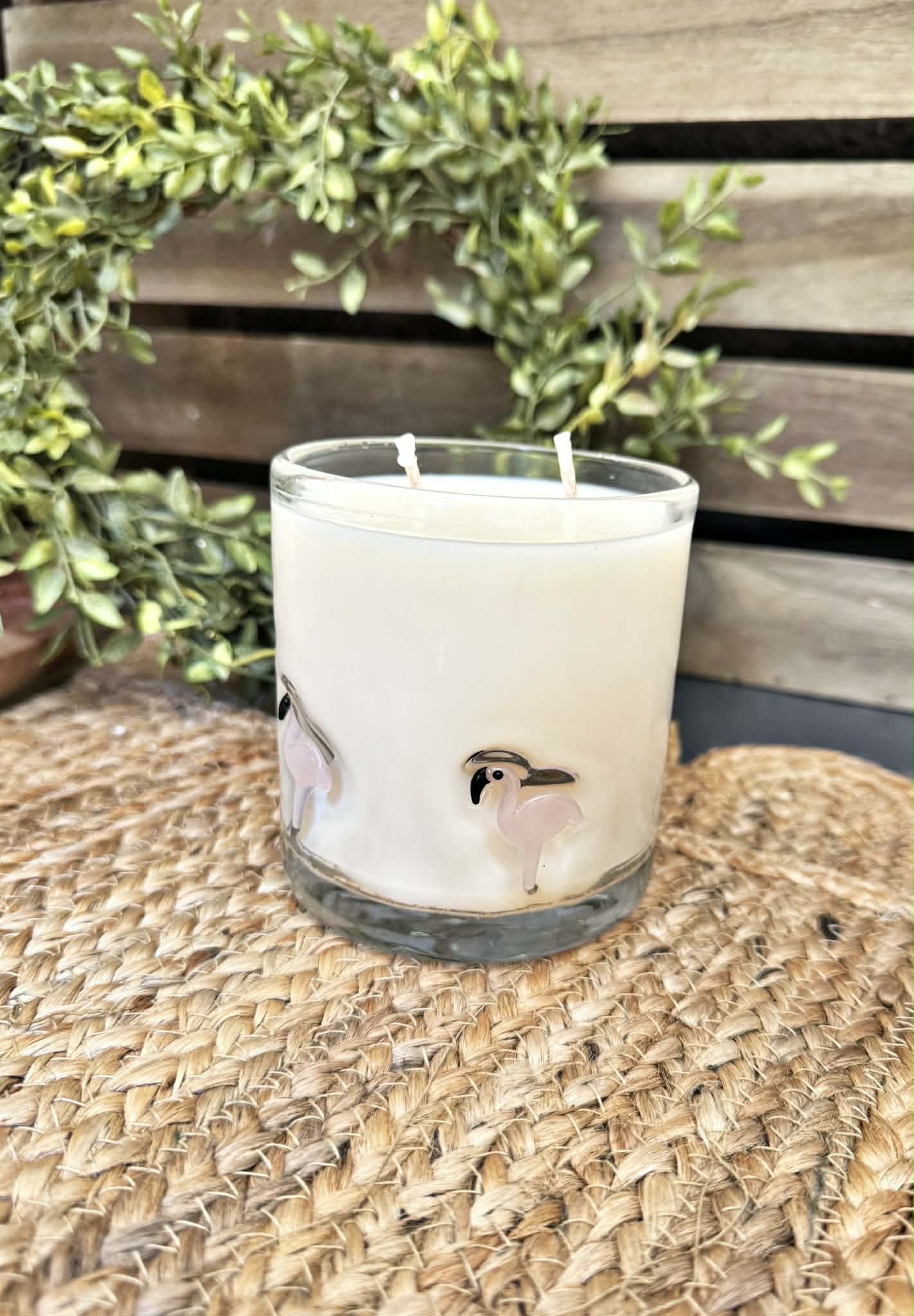 Flamingo Fancy Candle | Tropical Flamingo Soy Candle