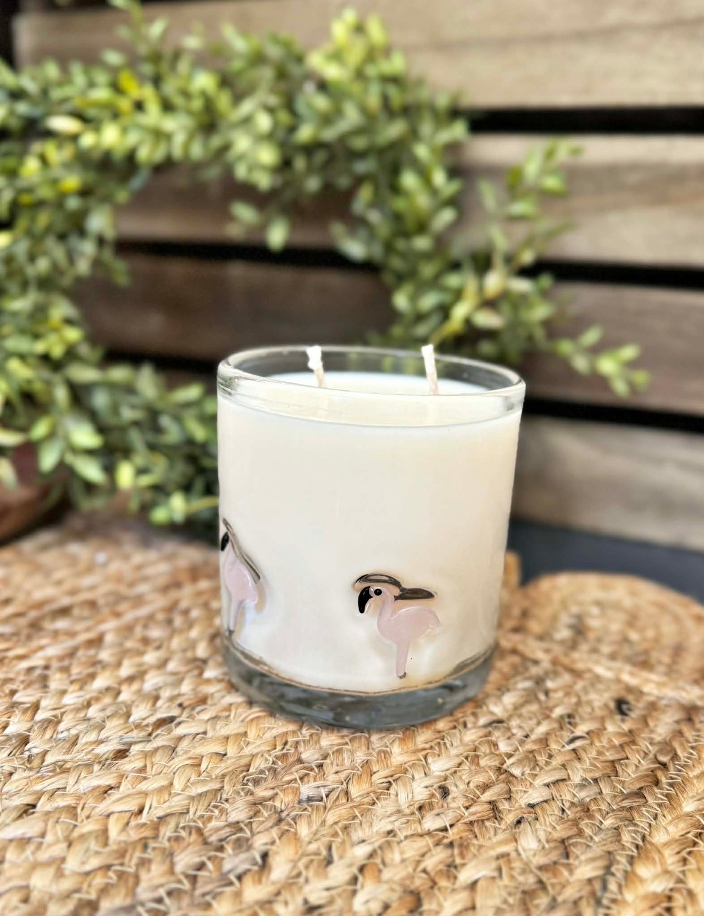 Flamingo Fancy Candle | Tropical Flamingo Soy Candle