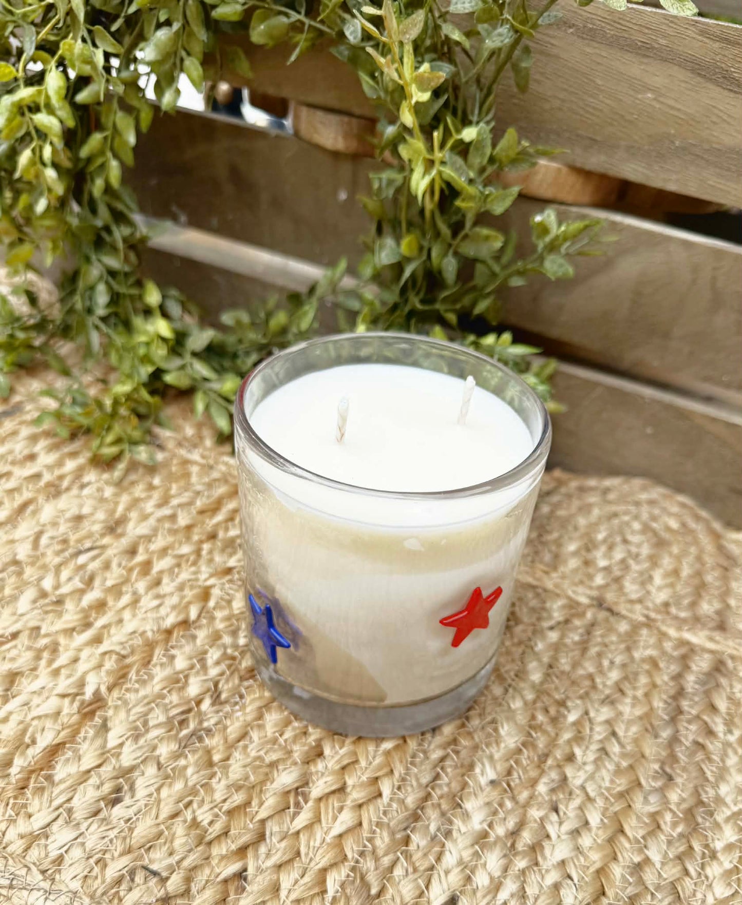 July Night | 14 oz Americana Star Candle | 2-Wick Hand-Poured Soy Candle