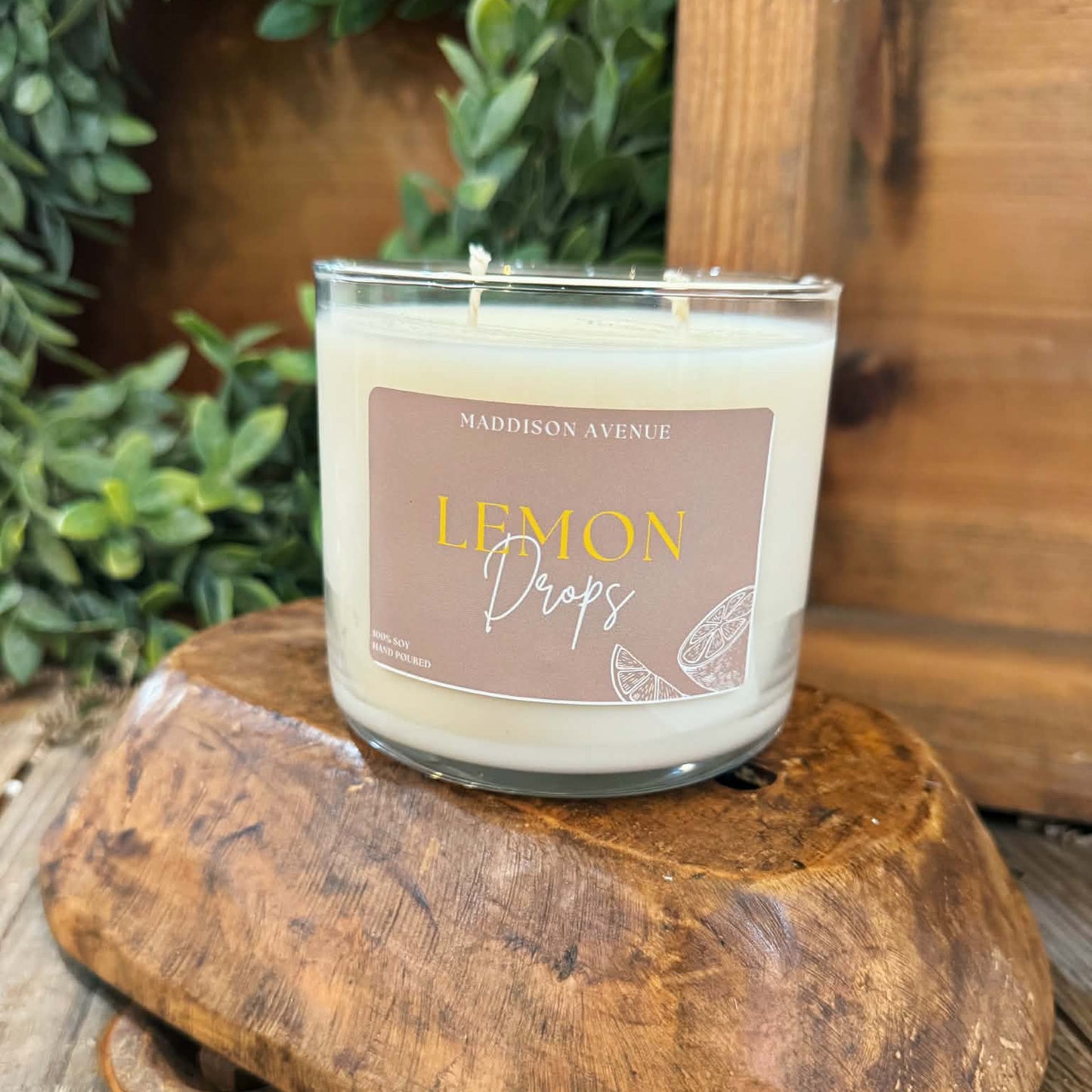 Lemon Drops Soy Candle | Hand-Poured Zesty Citrus Candle