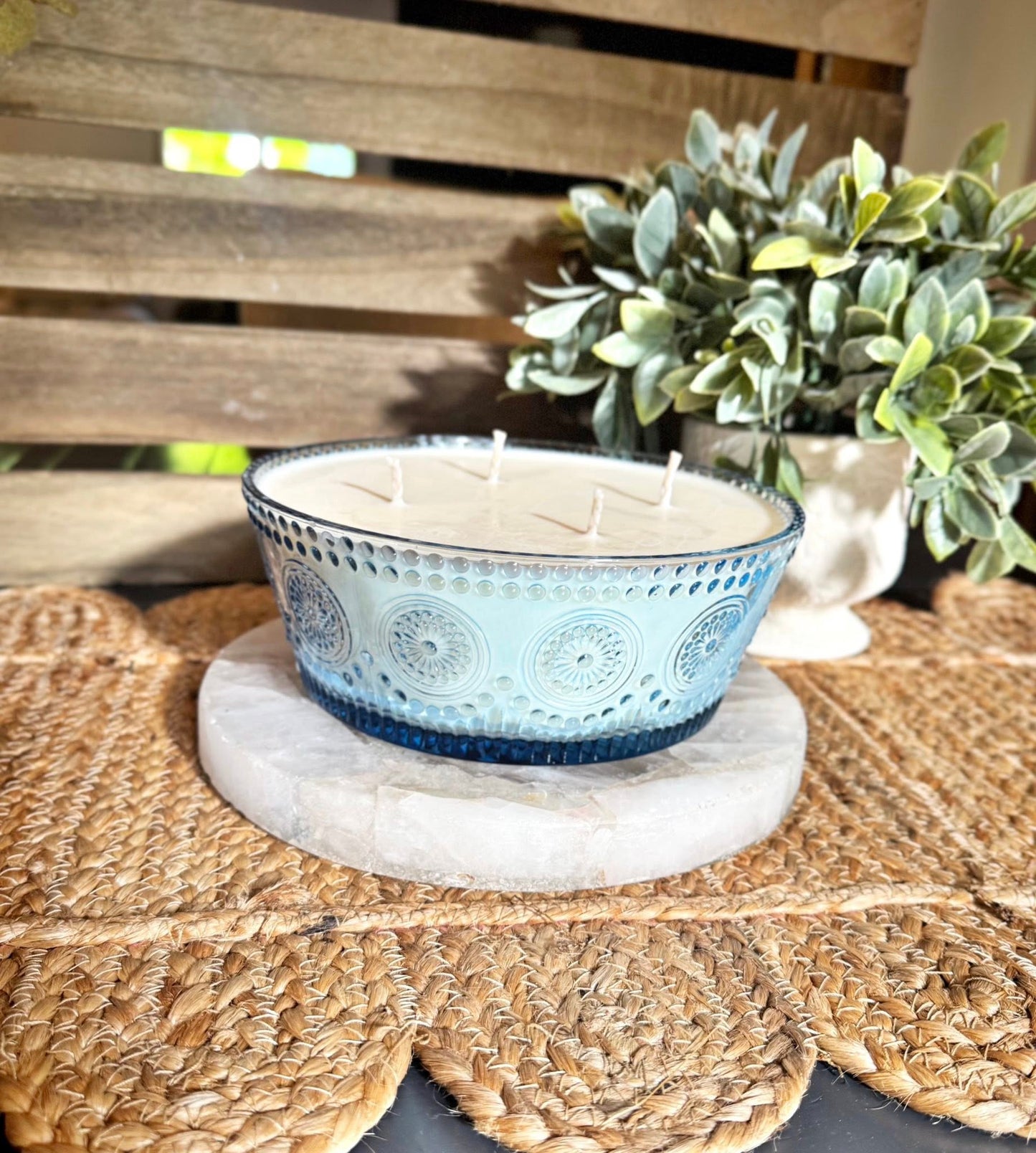 Jackie | 60 oz Americana Bowl Candle | 4-Wick Hand-Poured Soy Candle