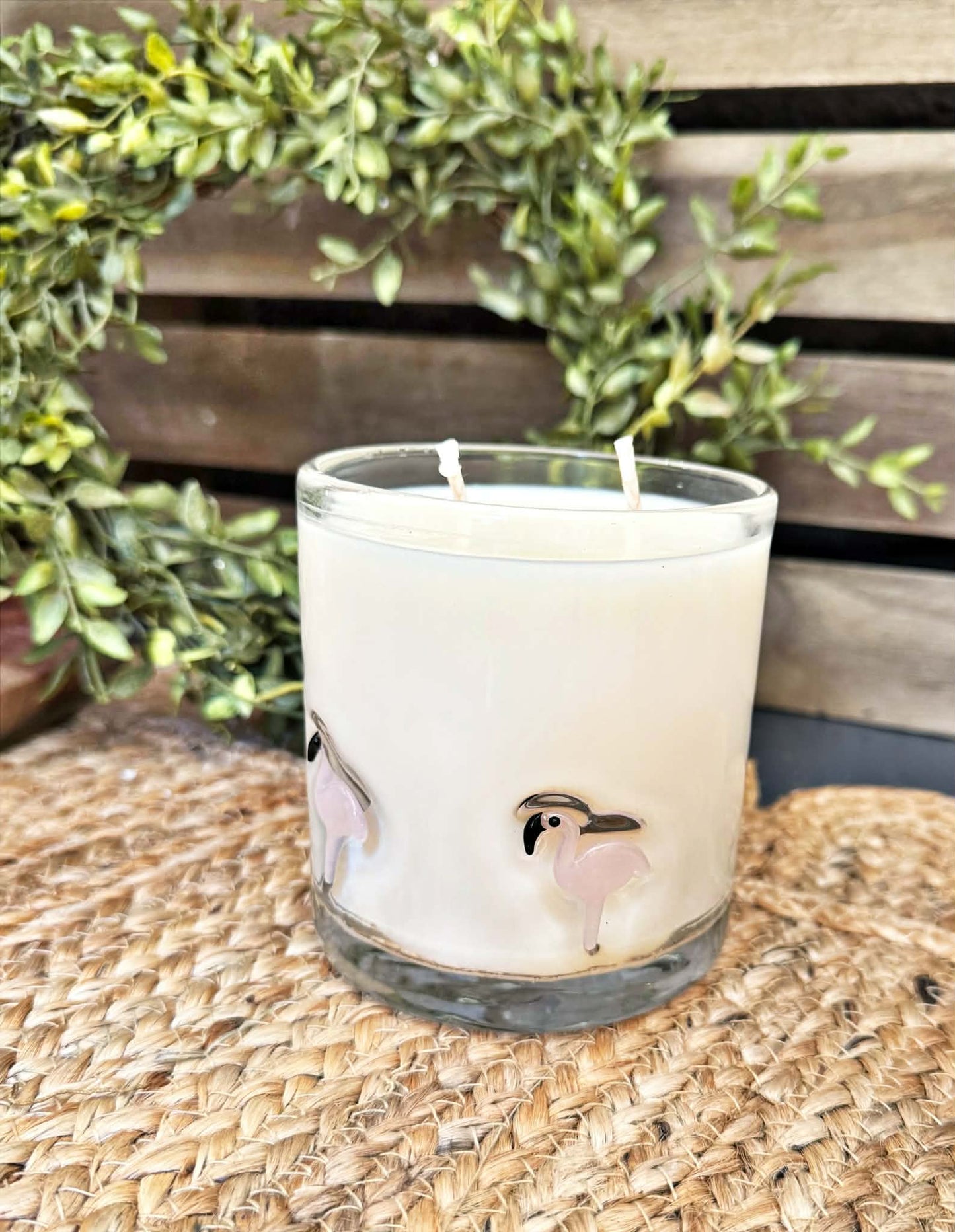 Flamingo Fancy Candle | Tropical Flamingo Soy Candle