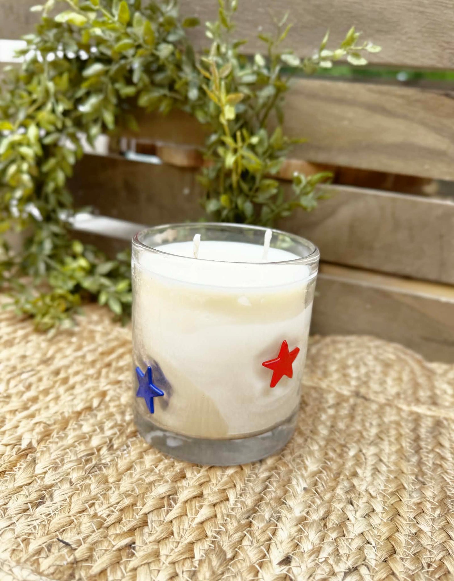 July Night | 14 oz Americana Star Candle | 2-Wick Hand-Poured Soy Candle